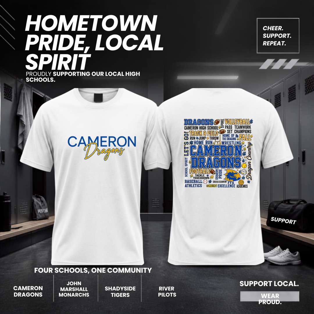 Cameron Dragons Collage Tee